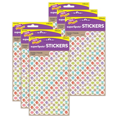 Trend Garden Friends superSpots Stickers, 4800PK T46208